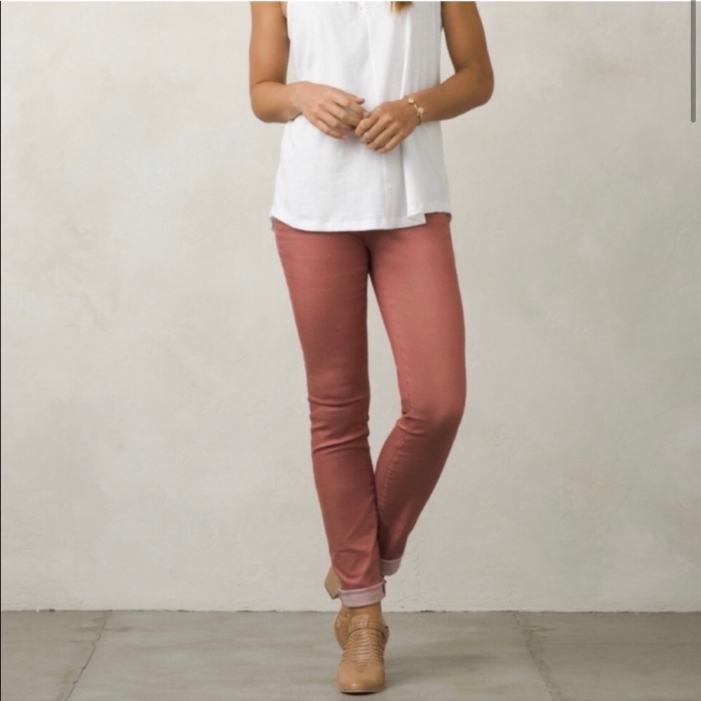 PRANA Kara Denim Jeans Size 10/30 Dusty Pink Mauve